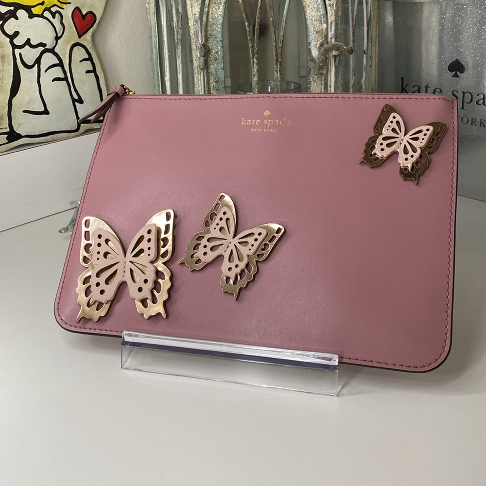 Kate spade All The Buzz Padded Butterfly Pouch